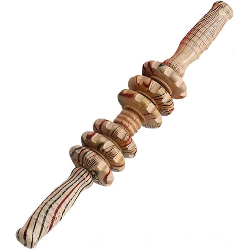 Wood 7 Wheel Roller Gua Sha Gym (Wood)