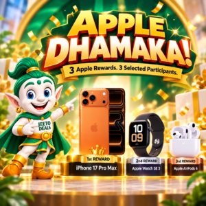 Apple Dhamaka – Experience 3 Apple Rewards with JeetoDeals