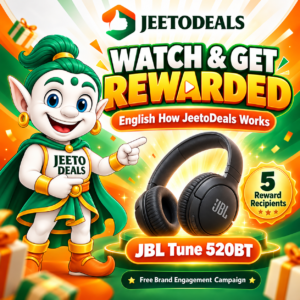 DISCOVER JEETODEALS – WATCH. LEARN. EXPERIENCE MORE! - JBL Tune 520BT Wireless Headphones