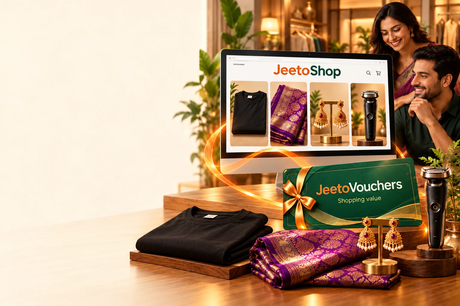 JeetoShop illustrative advertising scene